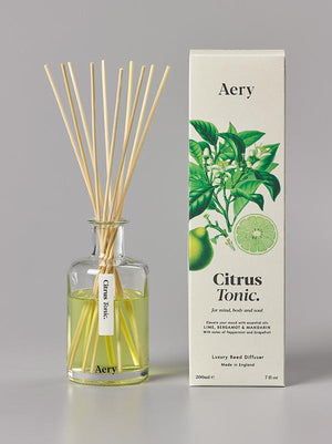 Aery Citrus Tonic Reed Diffuser - Lime Bergamot and Mandarin
