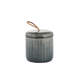 Callie Dark Grey Ceramic Jar