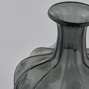 Miyanne Glass Vase -  Smoke Grey - Medium H21cm