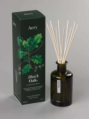 Aery Black Oak Reed Diffuser - Cedarwood, Cardamon and Nutmeg