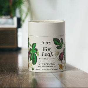 Aery Fig Leaf Scented Candle - Black Fig Vetiver and Cedarwood