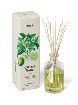 Aery Citrus Tonic Reed Diffuser - Lime Bergamot and Mandarin