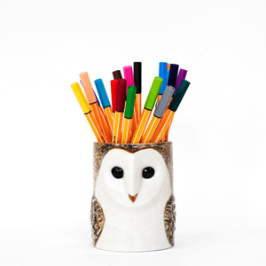 Barn Owl Pencil Pot