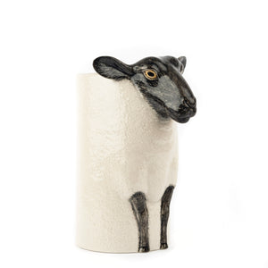 Quail Black Faced Sheep Utensil Pot