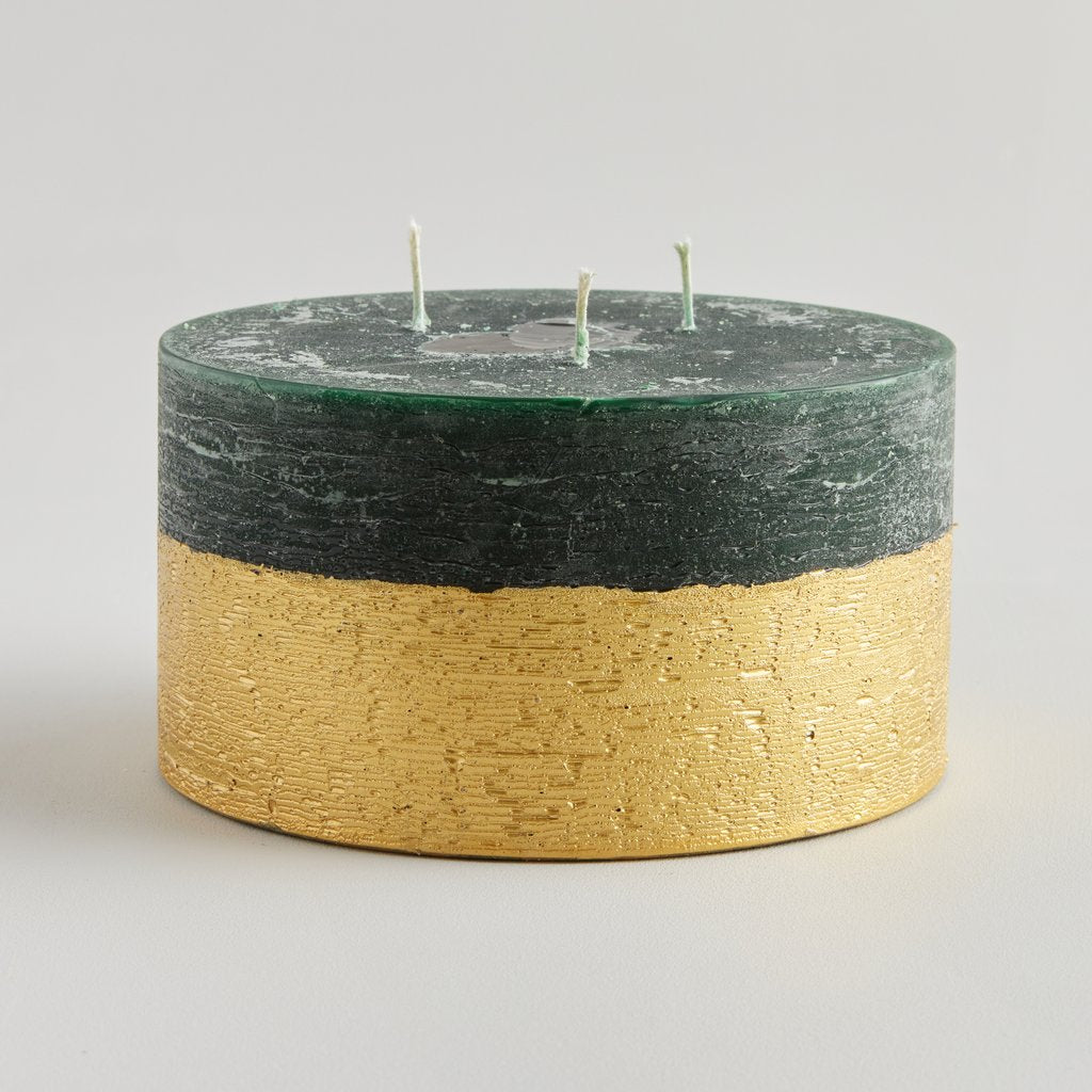 St Eval Winter Thyme Scented Gold Half Dipped Multiwick Candle