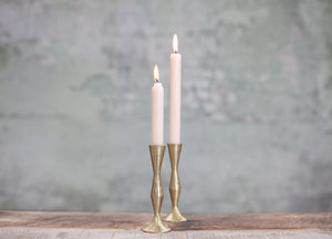 tall glass candleholders for centrepiece