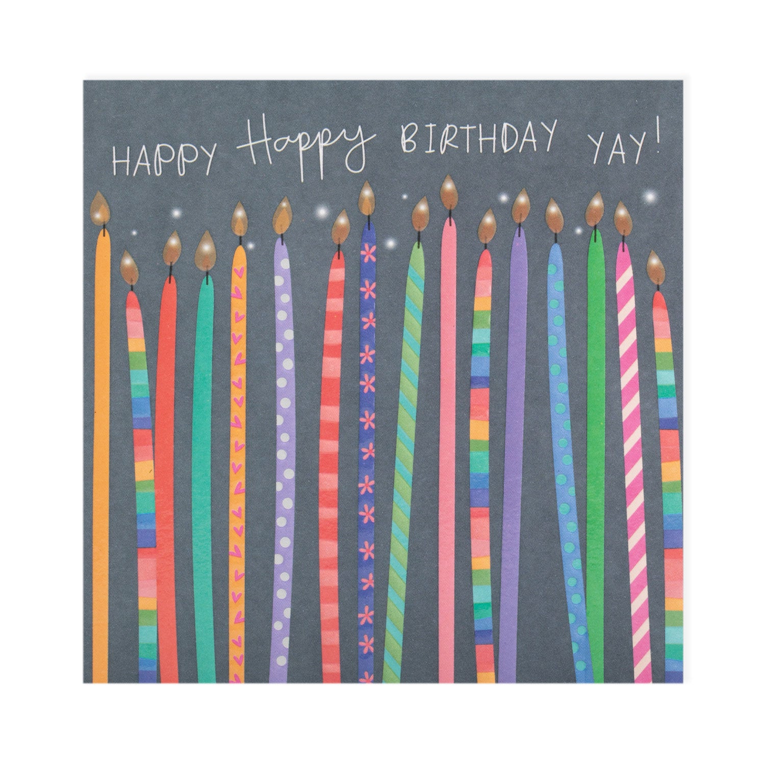 Happy Birthday Candles Card - Belly Button Designs