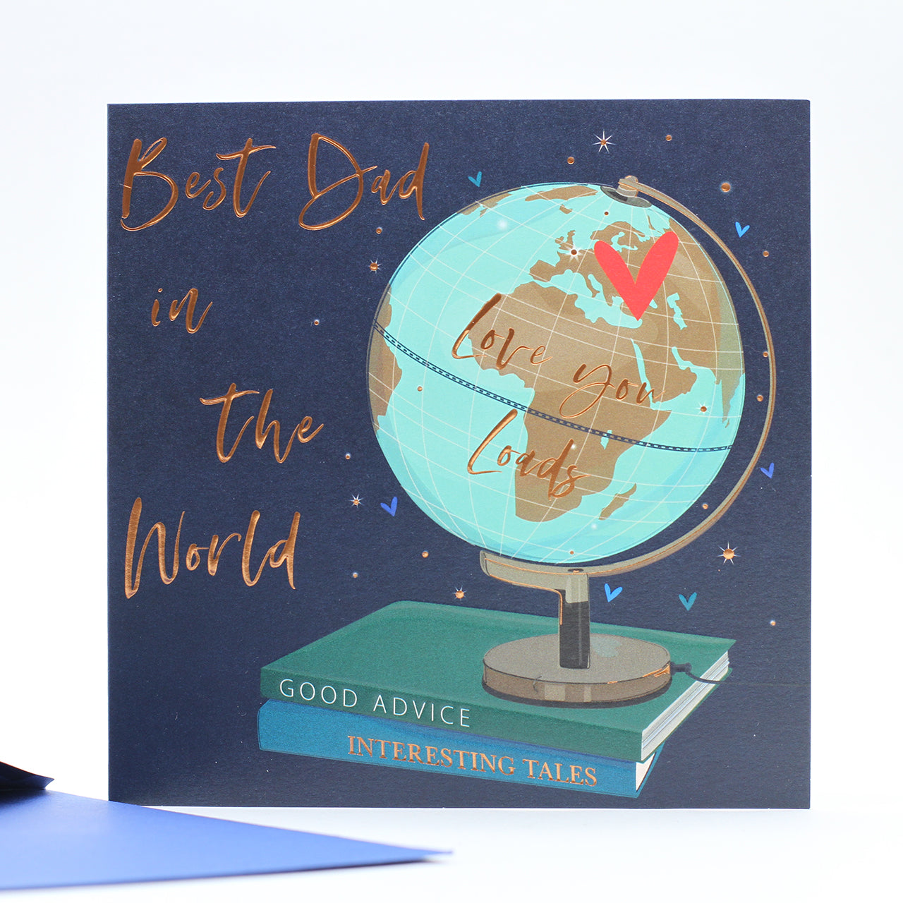 Best Dad in the World Greetings Card - Belly Button Designs