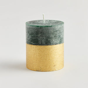 Winter Thyme Gold Half Dipped Pillar - St Eval