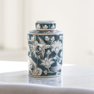 Grandiflora Ginger Jar - Ceramic Ginger Jar