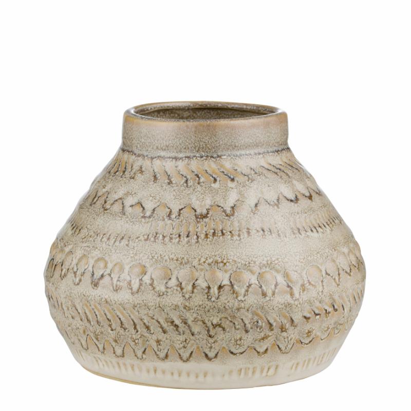 Hettie Vase - Silver Peony, Medium