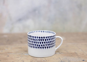 nkuku indigo drop mug