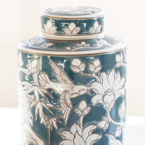 Grandiflora Ginger Jar - Ceramic Ginger Jar