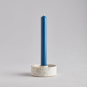 Speckled Stone Dinner Candle Holder