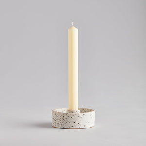 Speckled Stone Dinner Candle Holder