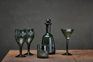 Mila Champagne Glass - Dark Emerald (Set of 4)