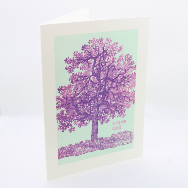 English Oak Greetings Card - Archivist Press