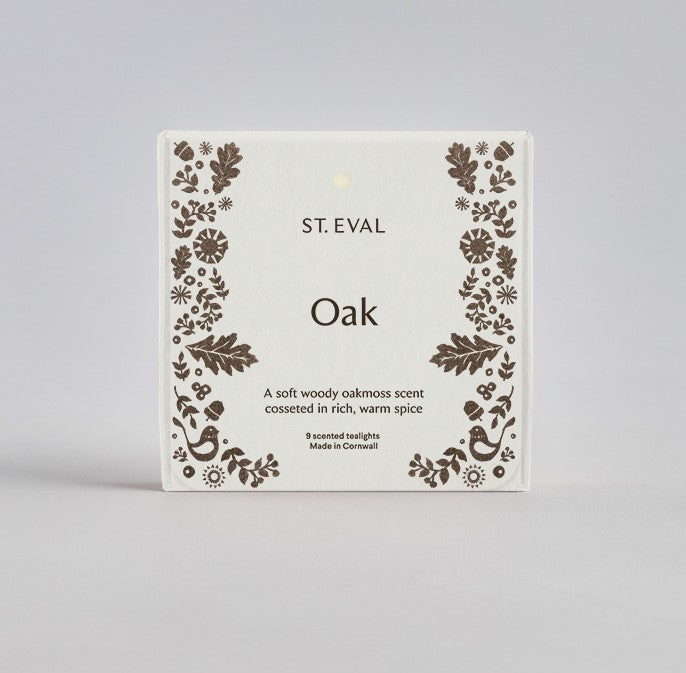 Oak Scented Tealights - St Eval Folk Collection