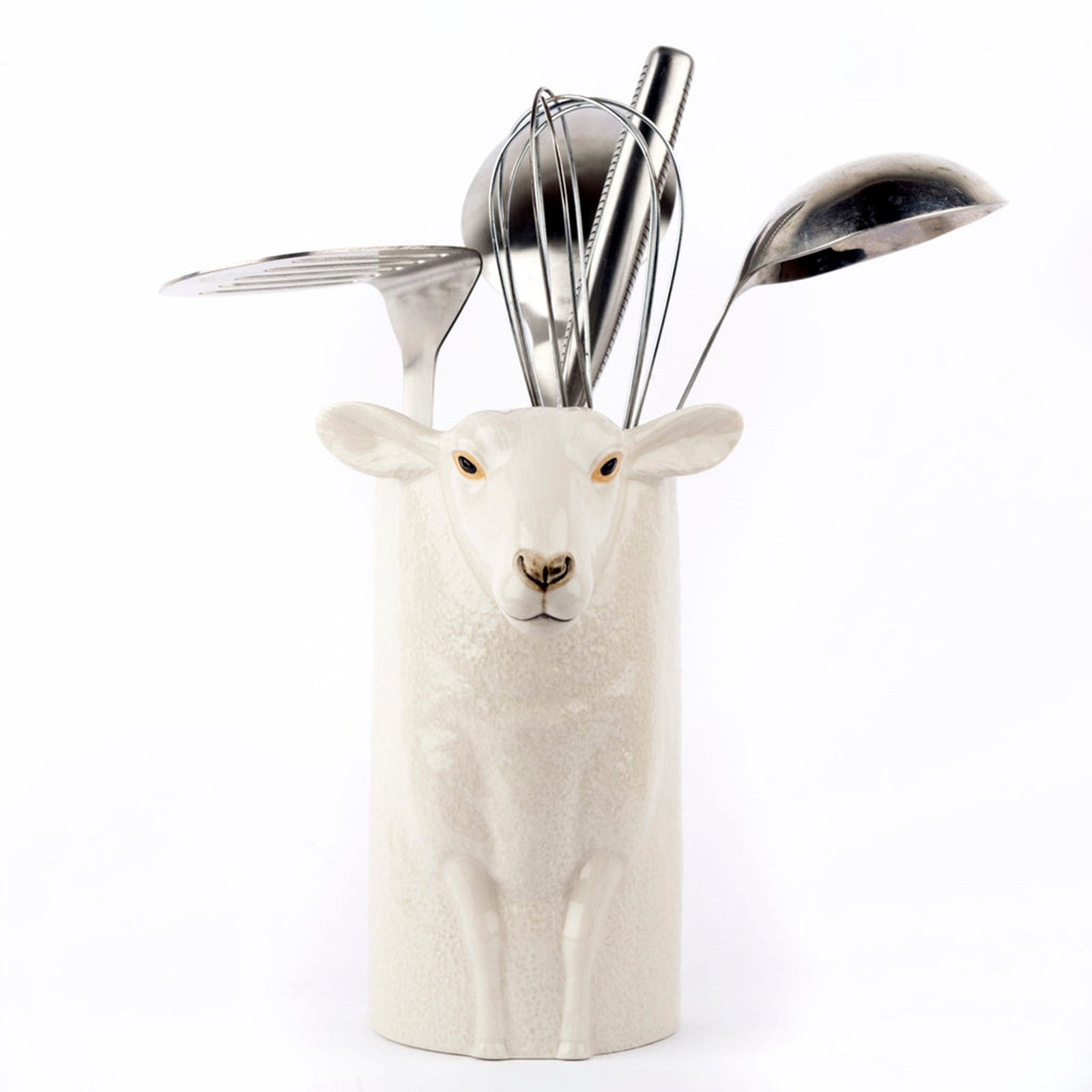 Quail White Faced Suffolk Sheep Utensil Pot