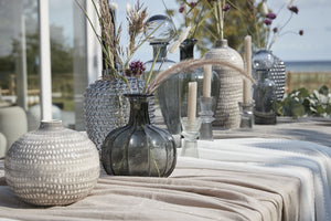 Miyanne Glass Vase -  Smoke Grey - Medium H21cm