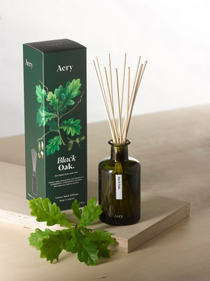 Aery Black Oak Reed Diffuser - Cedarwood, Cardamon and Nutmeg