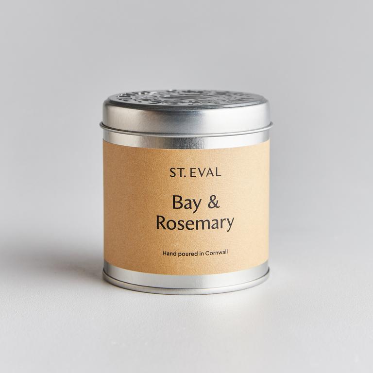 Bay & Rosemary Scented Candle Tin - St Eval Candle