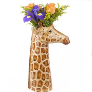 Quail Giraffe Flower Vase - Large