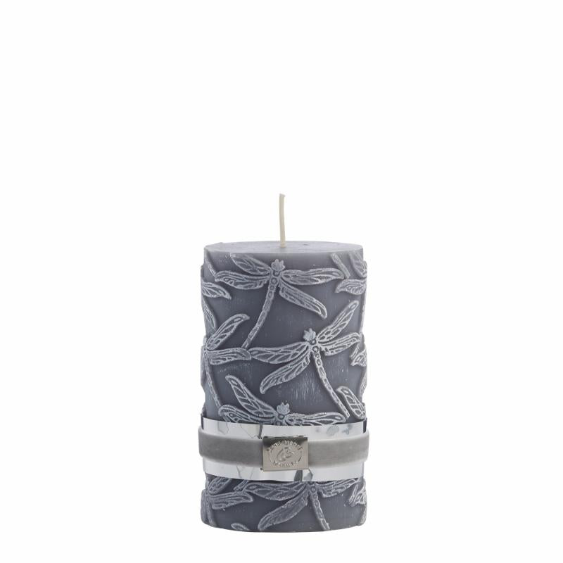 Dorea Pillar Candle - Grey