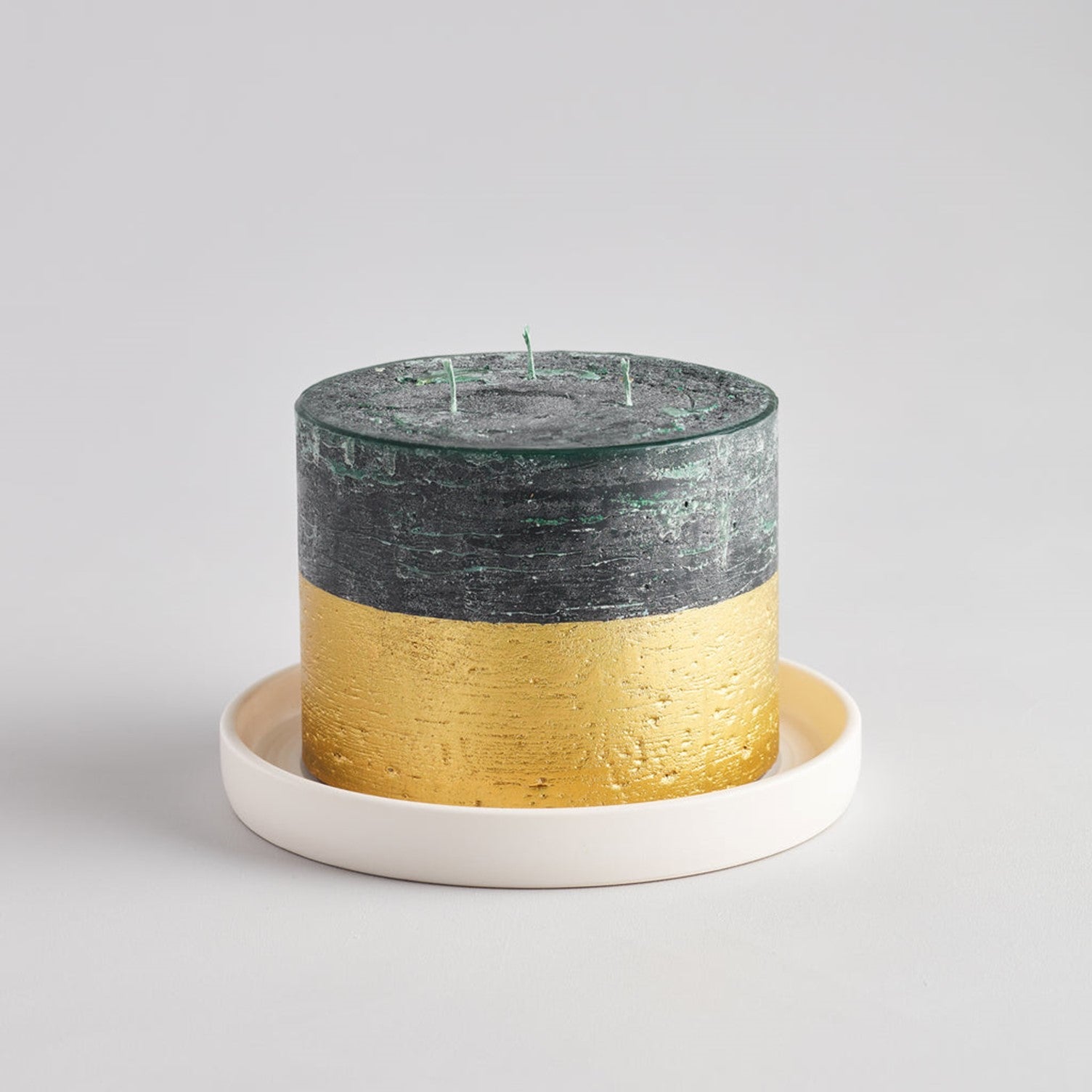 White Candle Plate, Large