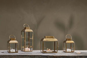 Maro Brass Lantern - Tall