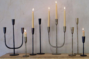 Mbata Brass Candlestick - Antique Brass - Small