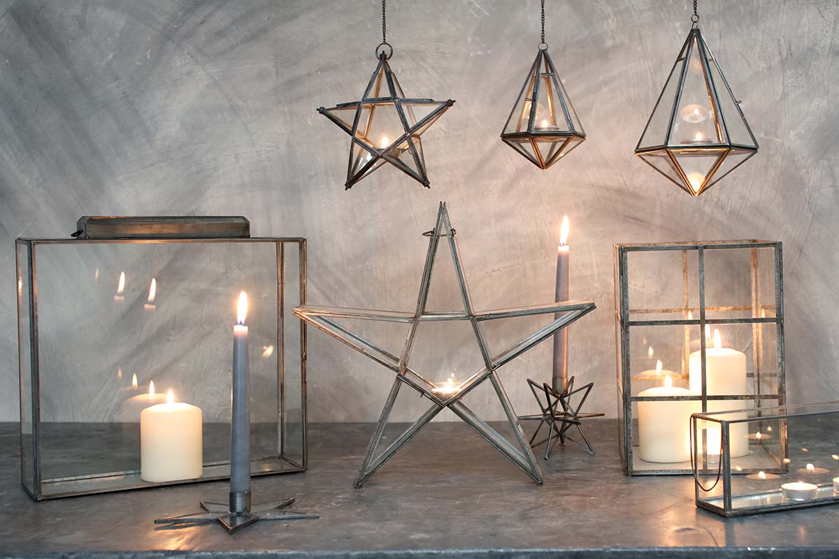Star tea light lantern deals