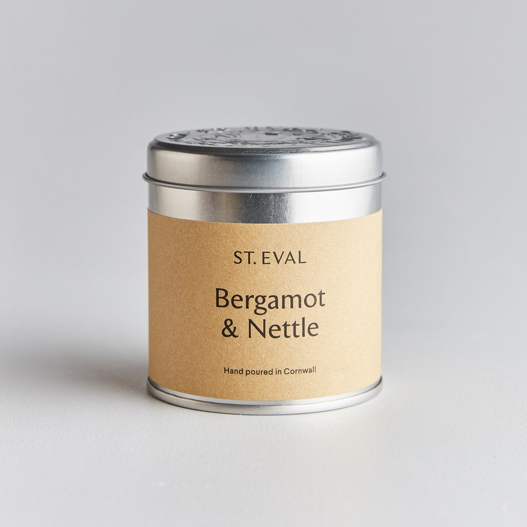 Bergamot & Nettle Scented Candle Tin - St Eval Candle