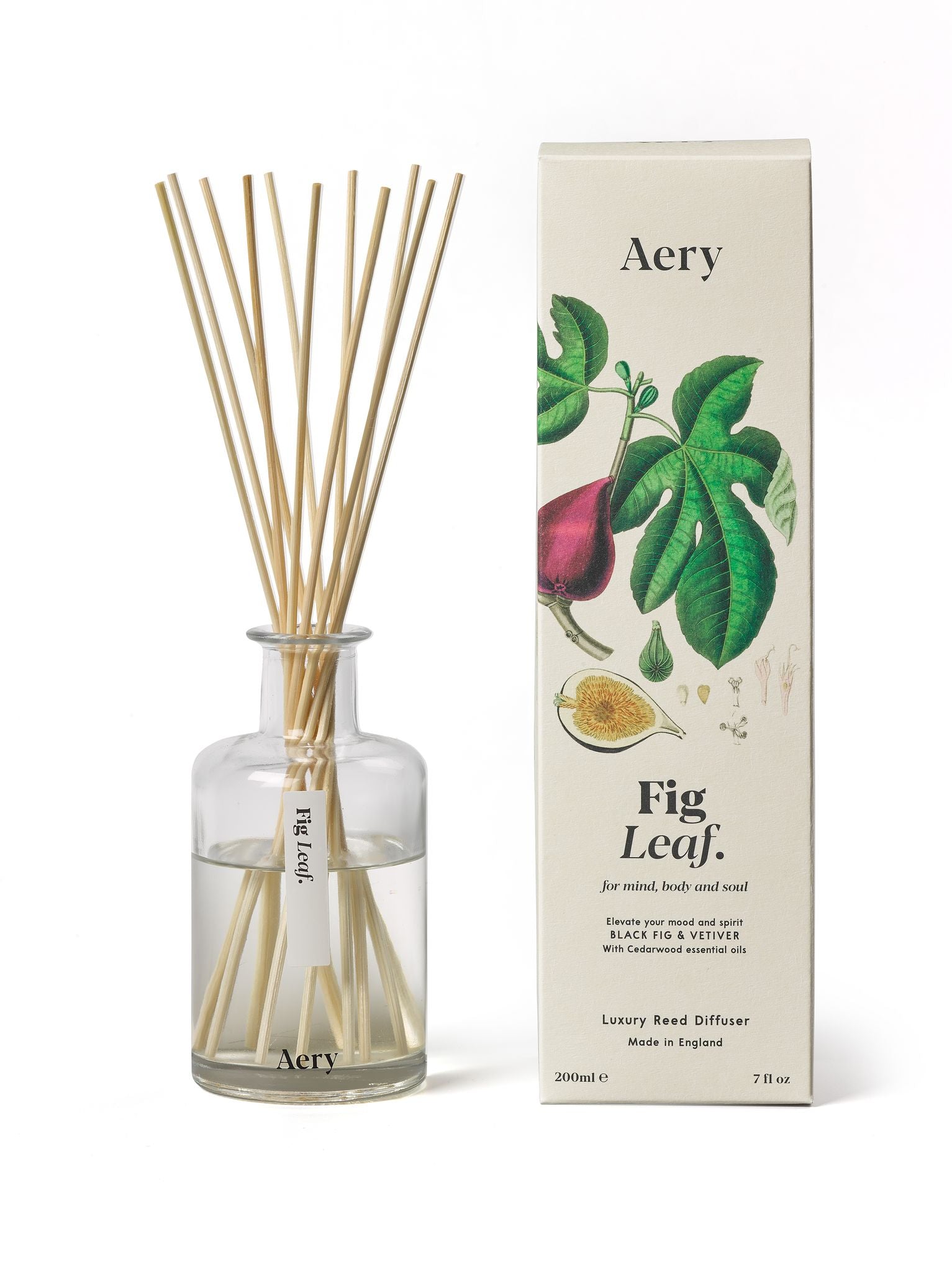 Aery Fig Leaf Reed Diffuser - Black Fig Vetiver and Cedarwood