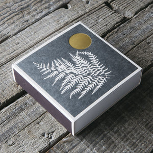 Fern Letterpress Luxury Matches, Designed by Real Fun Wow!