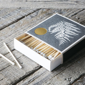 Fern Letterpress Luxury Matches, Designed by Real Fun Wow!