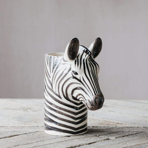 Zebra Utensil Pot - Utensil Holder